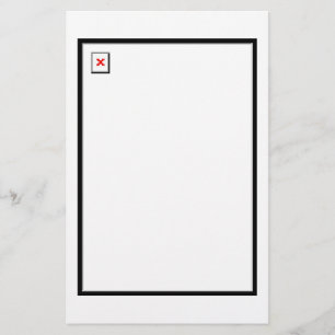 Gebroken Afbeelding Briefpapier