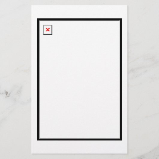 Gebroken Afbeelding Briefpapier (Voorkant)