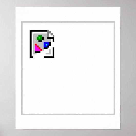 Gebroken Afbeelding JPG PNG GIF JPEG Poster (Voorkant)