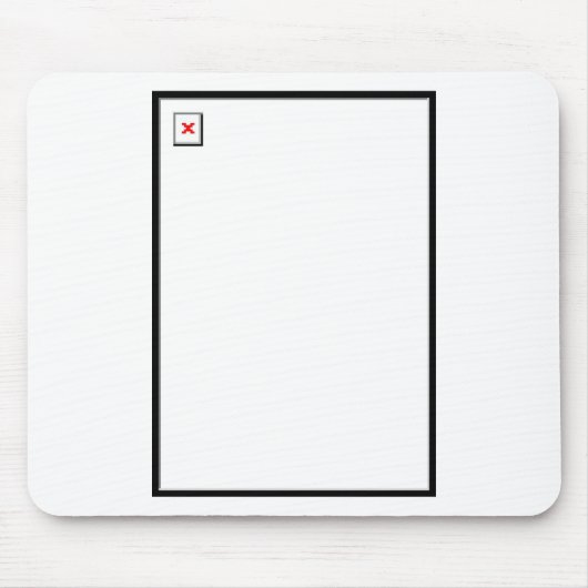Gebroken Afbeelding Muismat (Voorkant)