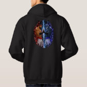Gebroken Anime Krijger Hoodie (Achterkant)