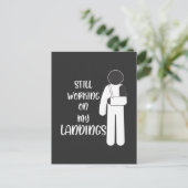 Gebroken arm beterschap stuntman kind briefkaart (Staand voorkant)