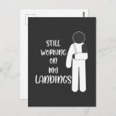 Gebroken arm beterschap stuntman kind briefkaart (Voorkant / Achterkant)