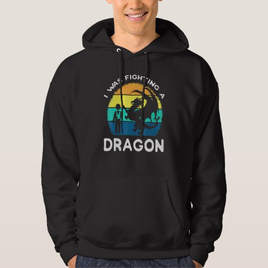 Gebroken arm Dragon schouder- en schouderwonden Hoodie (Voorkant)