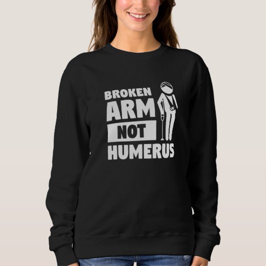 Gebroken arm geen humerus bot verwonding herstel trui (Voorkant)