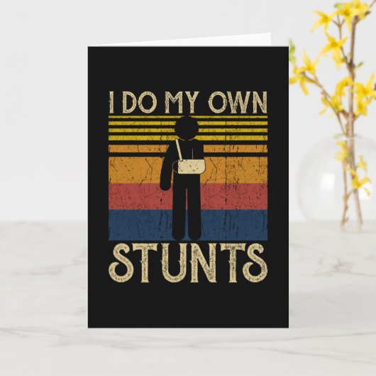 Gebroken arm Gezegden Kaart (Gele Bloem)