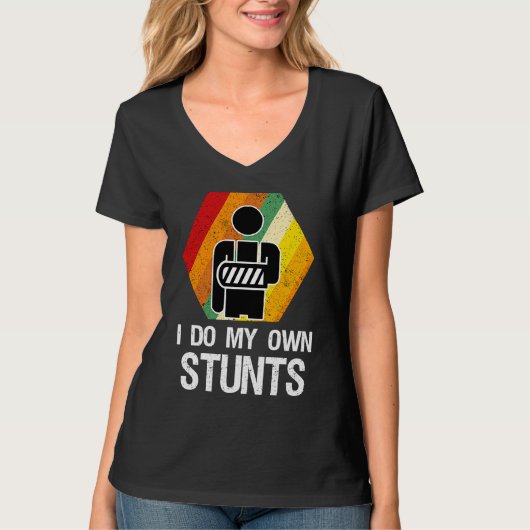 Gebroken arm hand pols elleboog blessure beterscha t-shirt (Voorkant)