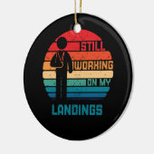 Gebroken arm Kinderen werken goed aan de landing Keramisch Ornament (Links)