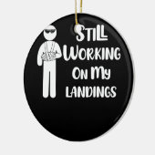 Gebroken arm Kinderen werken goed aan de landing Keramisch Ornament (Links)