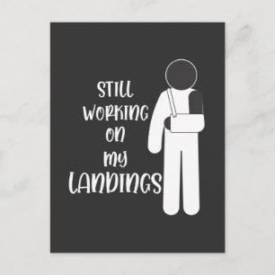 Gebroken arm krijgt een goed Stuntman Kind Briefkaart