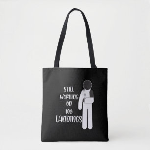 Gebroken arm krijgt een goed Stuntman Kind Tote Bag