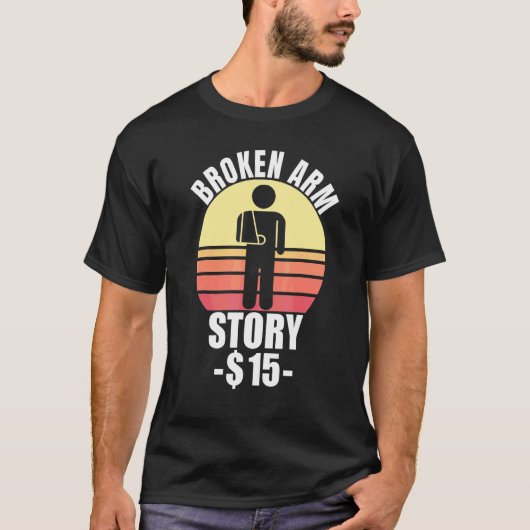Gebroken arm verhaal Arm fractuur 2 T-shirt (Voorkant)