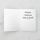 Gebroken armletsel Gekwetst Word snel gezond Kaart (Binnen)