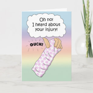 Gebroken armletsel Gekwetst Word snel gezond Kaart