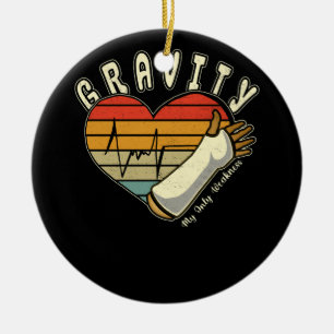 Gebroken armzwaartekracht mijn enige zwakte handpo keramisch ornament