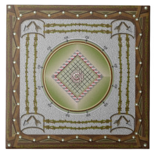 Gebroken Arrow keramische tapijtegel Tegeltje