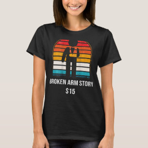 Gebroken artikel 15 BACKPRINT gebroken bot 1 T-shirt