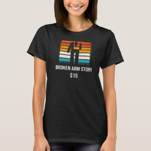 Gebroken artikel 15 BACKPRINT gebroken bot 1 T-shirt