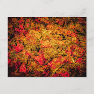 Gebroken baksteen briefkaart