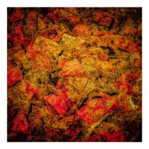 Gebroken baksteen perfect poster