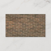 Gebroken bakstenen wandprofielkaart visitekaartje (Achterkant)