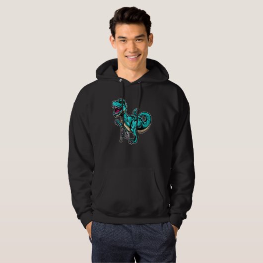 Gebroken been Dinosaur Cute Dino Bone Letsel Patië Hoodie (Voorkant volledig)