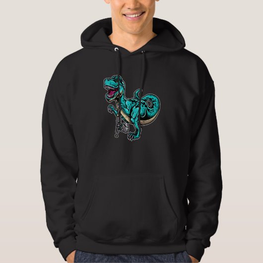 Gebroken been Dinosaur Cute Dino Bone Letsel Patië Hoodie (Voorkant)
