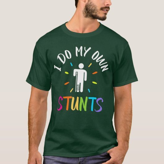 Gebroken been enkel knie voet blessure beterschap t-shirt (Voorkant)