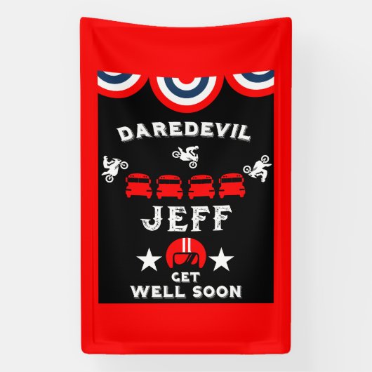 Gebroken been Onhandig persoon wordt gezond Spandoek (Verticaal)