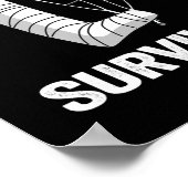 Gebroken been Survivor krijgt goed letsel gebroken Poster (Hoek)