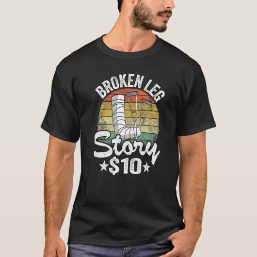 Gebroken been verhaal 10 Beterschap Blessure Gebro T-shirt (Voorkant)