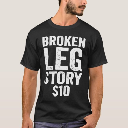 Gebroken been verhaal t-shirt (Voorkant)