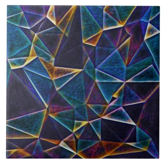 Gebroken belletjes keramische Tegel Tegeltje (Voorkant)