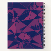 Gebroken blauw rood notitieboek (Achterkant)