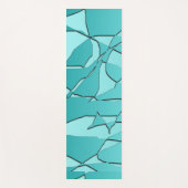 Gebroken Blauwgroen Yogamat (Voorkant)