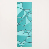 Gebroken Blauwgroen Yogamat (Achterkant)
