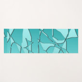 Gebroken Blauwgroen Yogamat (Voorkant (horizontaal))