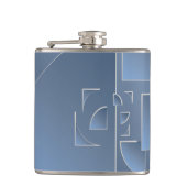 gebroken blauwkever heupfles (Voorkant)