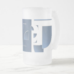 gebroken blauwkever matglas bierpul