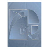 gebroken blauwkever tafelkleed (Voorkant)