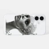 Gebroken bloei iPhone 16 hoesje (Achterkant horizontaal)