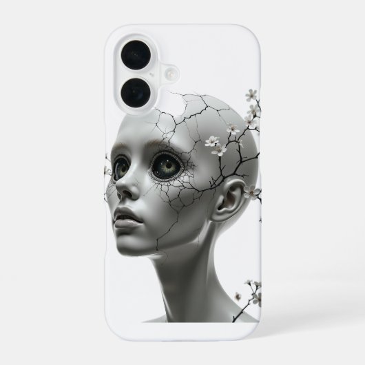 Gebroken bloei iPhone 16 hoesje (Achterkant)