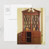 Gebroken boekenkast voor het bureau briefkaart (Voorkant / Achterkant)