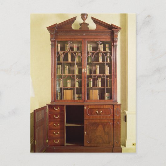Gebroken boekenkast voor het bureau briefkaart (Voorkant)