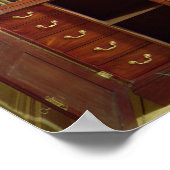 Gebroken boekenkast voor het bureau poster (Hoek)