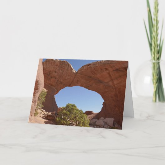 Gebroken Boog in Arches National Park Kaart (Voorkant)