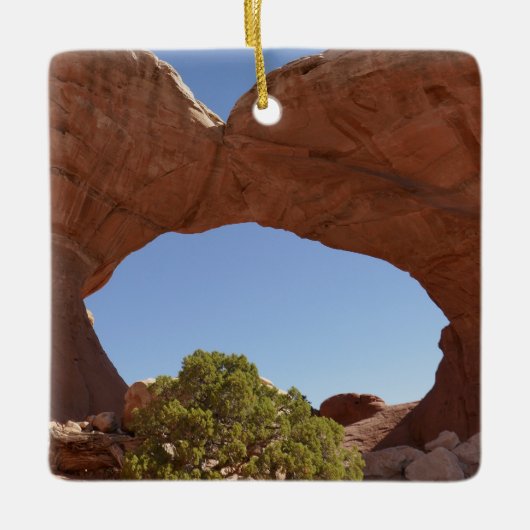 Gebroken Boog in Arches National Park Keramisch Ornament (Voorkant)