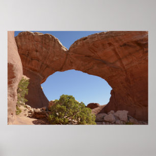 Gebroken Boog in Arches National Park Poster