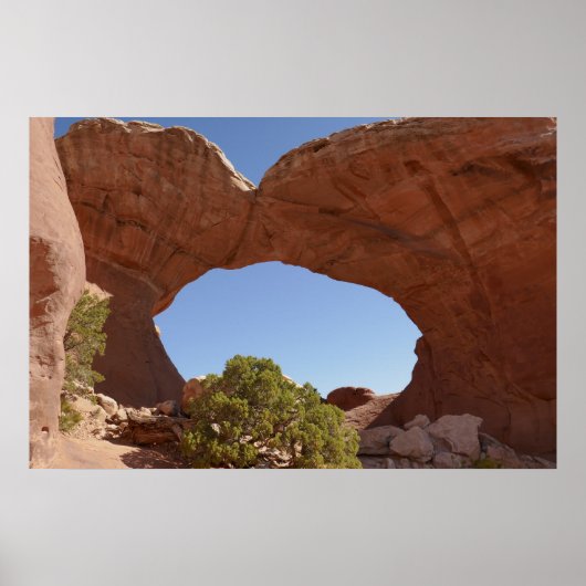 Gebroken Boog in Arches National Park Poster (Voorkant)