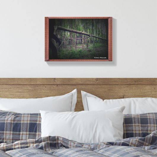 Gebroken boom (Bigfoot) Canvas Afdruk (Insitu (Slaapkamer))